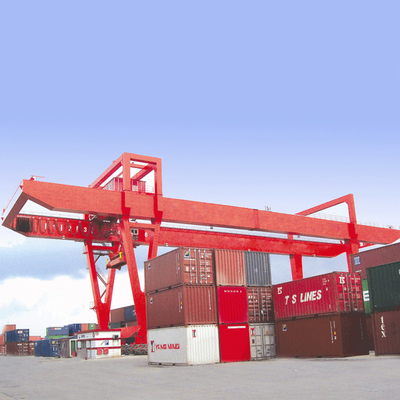 50 Ton Port Mobile Container Gantry Kran 18m Schienen