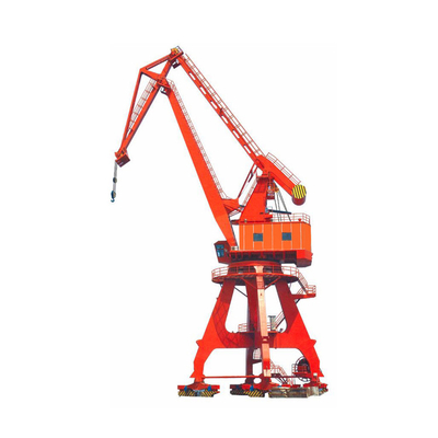 Beweglicher Hafen-Portal-Crane Shipyard Container Jib Luffing-Dock 80t